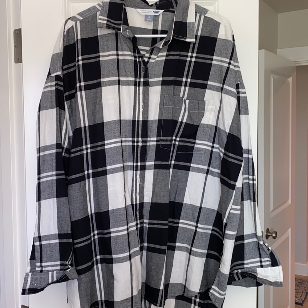 Black and white flannel
